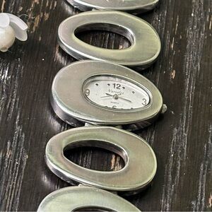 Varsales Stainless Steel Oval Link Watch